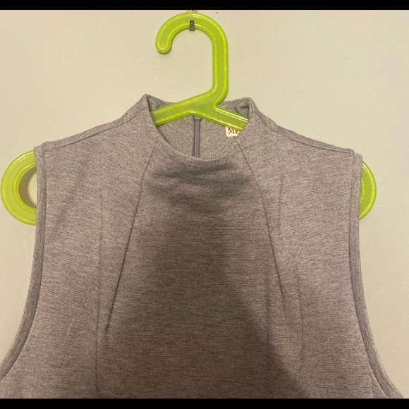 grey mock turtleneck dress - Picture 2 of 2